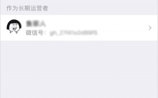 短期运营者微信号，短期运营者微信号是什么